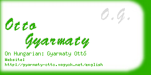 otto gyarmaty business card